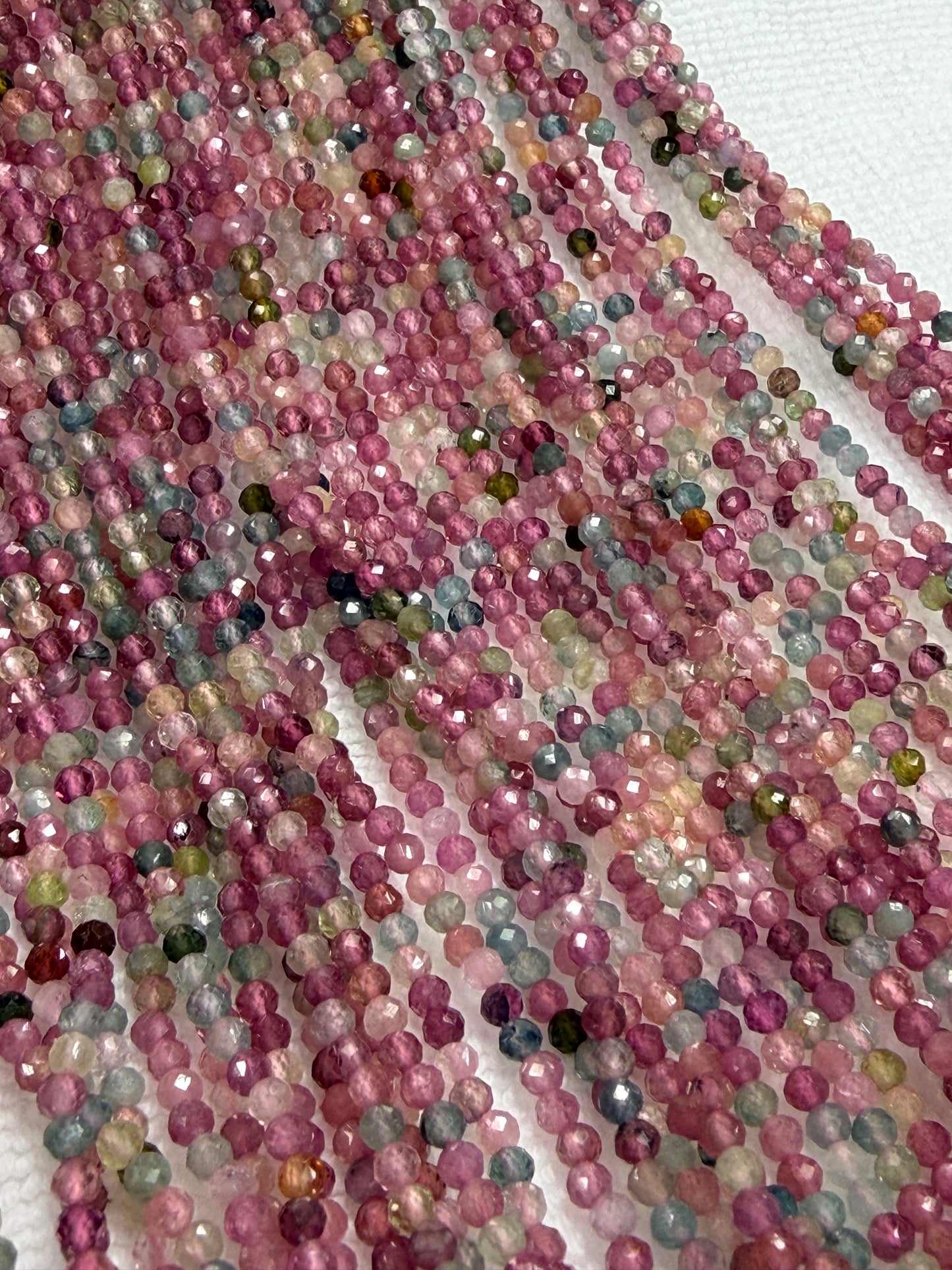 Tourmaline Multi Beads 4mm Faceted