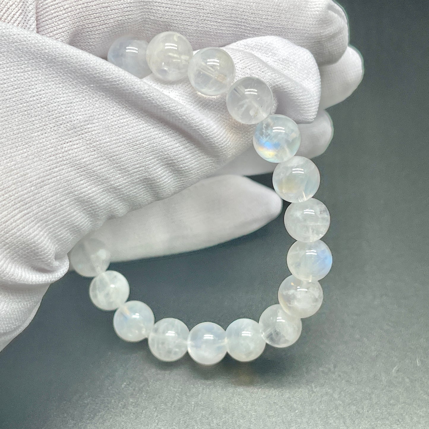 月光石手鏈9mm Rainbow Moonstone bracelet 9mm