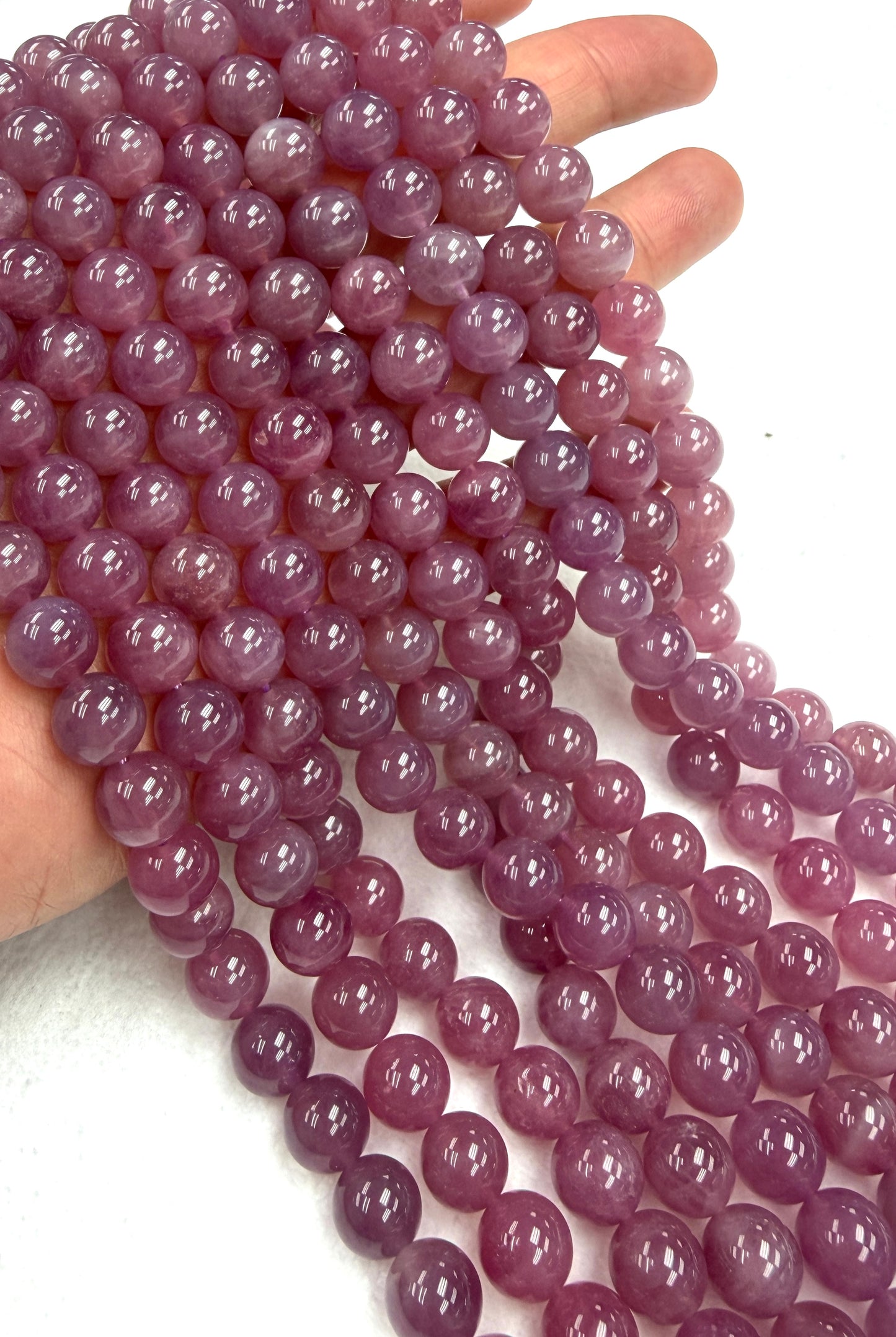 Madagascar Rose Quartz A+Beads 10mm plain