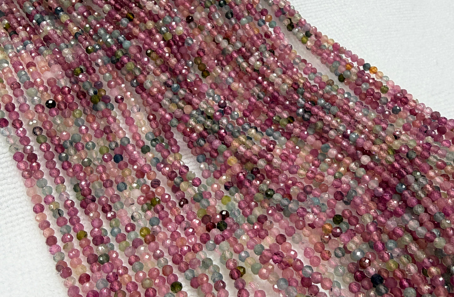 Tourmaline Multi Beads 4mm Faceted