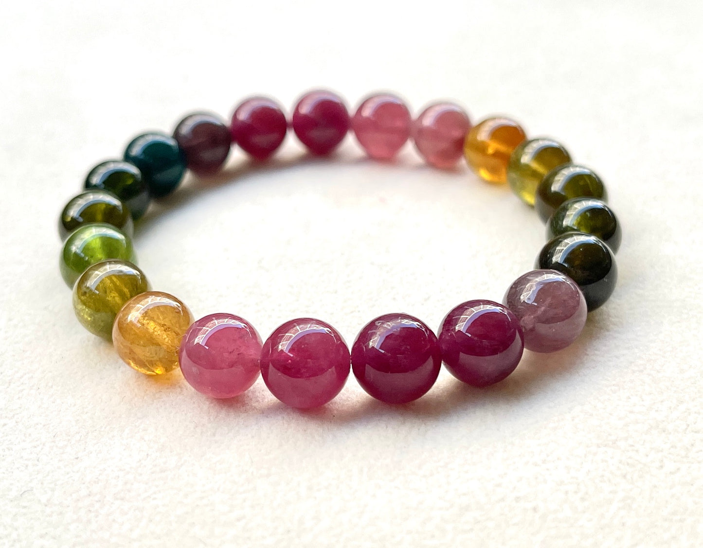 Tourmaline A Candy bracelet 9mm 糖果碧璽手鏈9mm