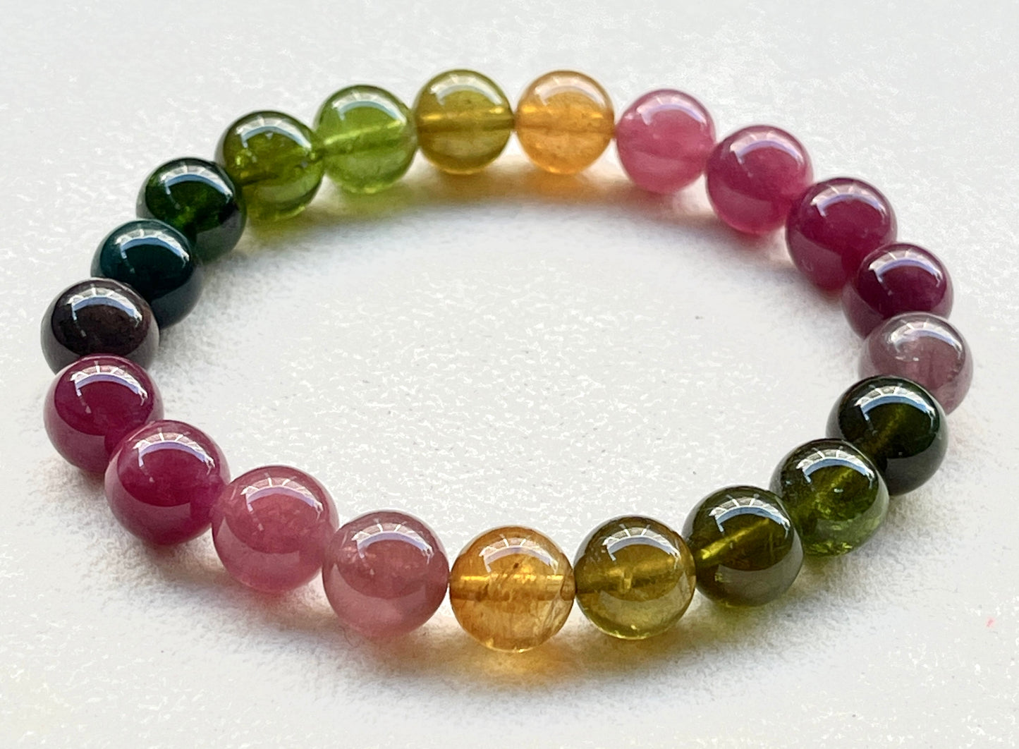 Tourmaline A Candy bracelet 9mm 糖果碧璽手鏈9mm