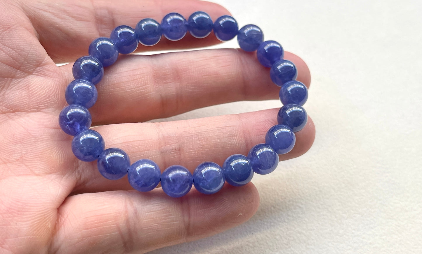 Tanzanite bracelet 8.8mm坦桑石手鏈8.8mm