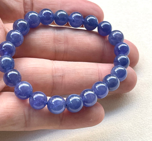 Tanzanite bracelet 8.8mm坦桑石手鏈8.8mm