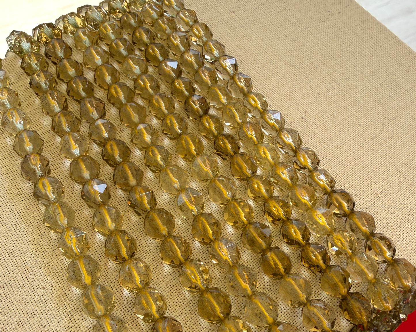 Lemon Quartz Star Cut 8mm