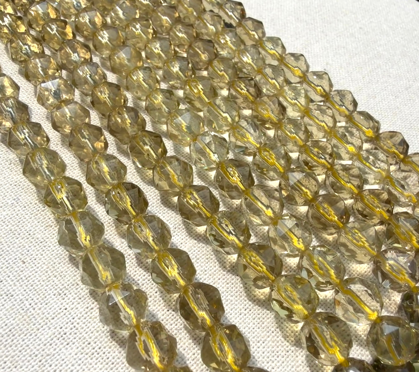 Lemon Quartz Star Cut 8mm