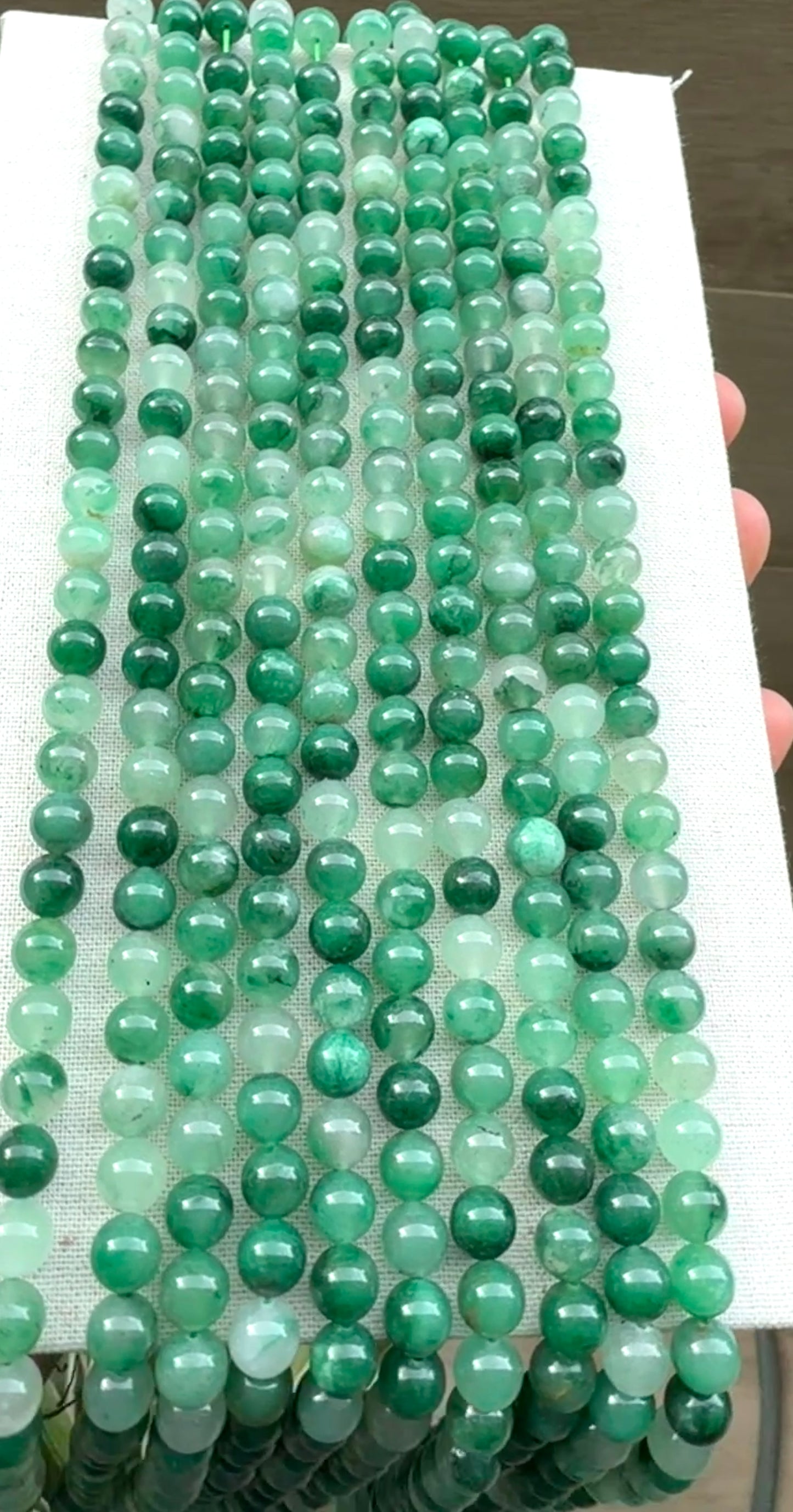 African Quartz beads 8mm