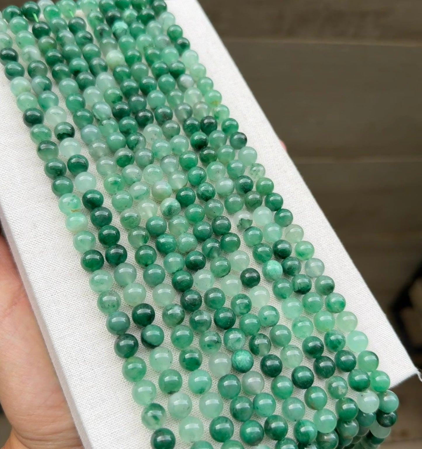 African Quartz beads 8mm