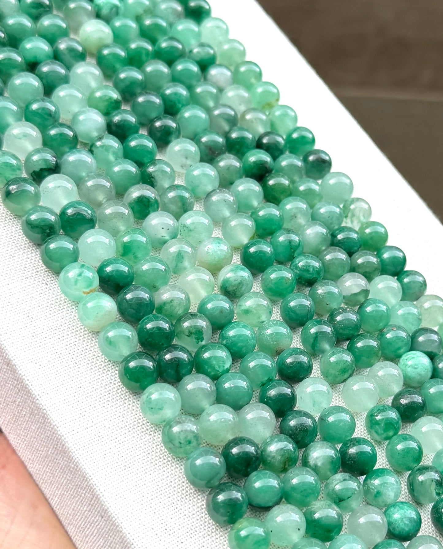African Quartz beads 8mm