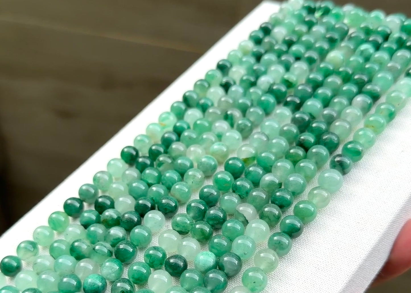 African Quartz beads 8mm
