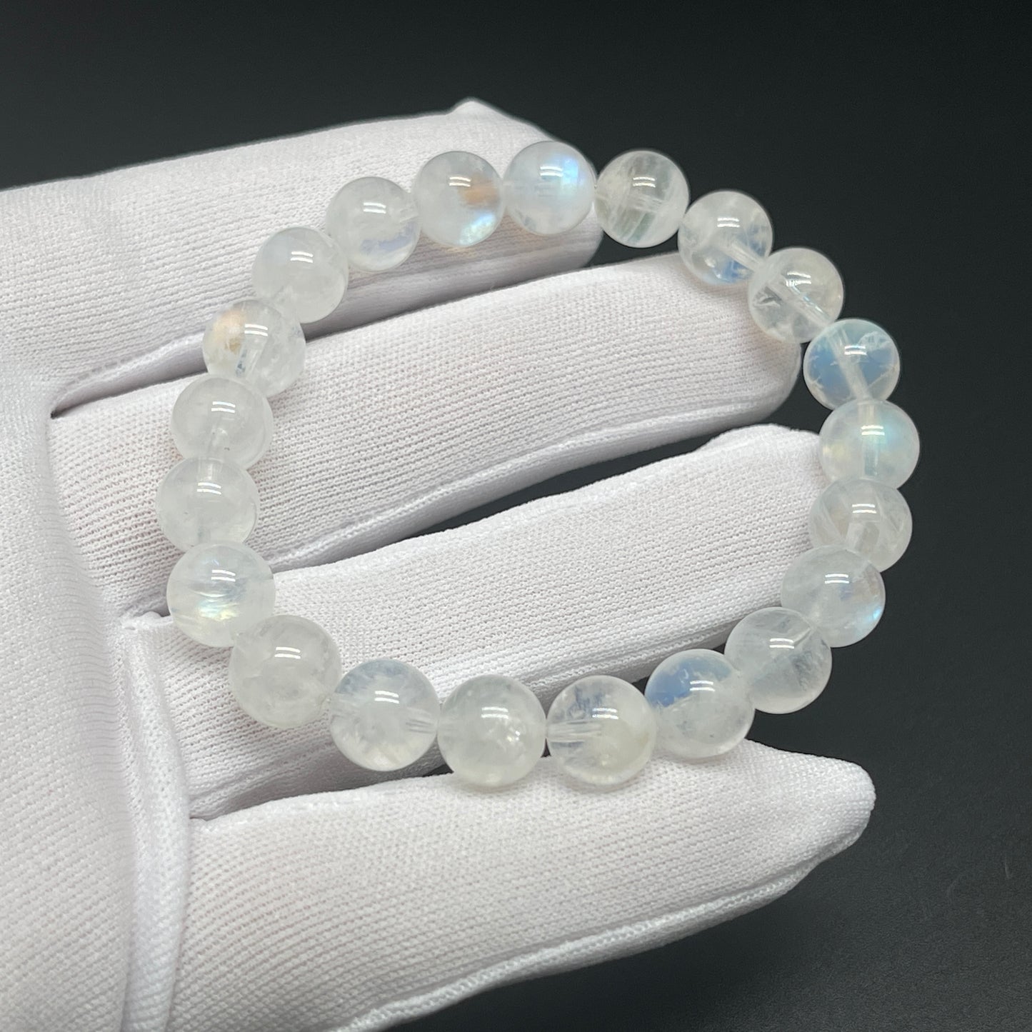 月光石手鏈9mm Rainbow Moonstone bracelet 9mm