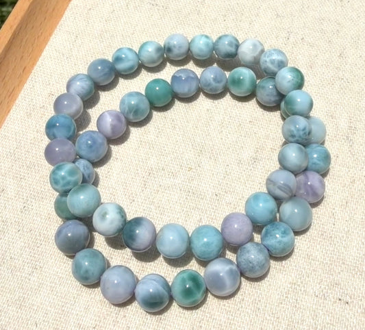 Larimar Bracelet 8mm plain