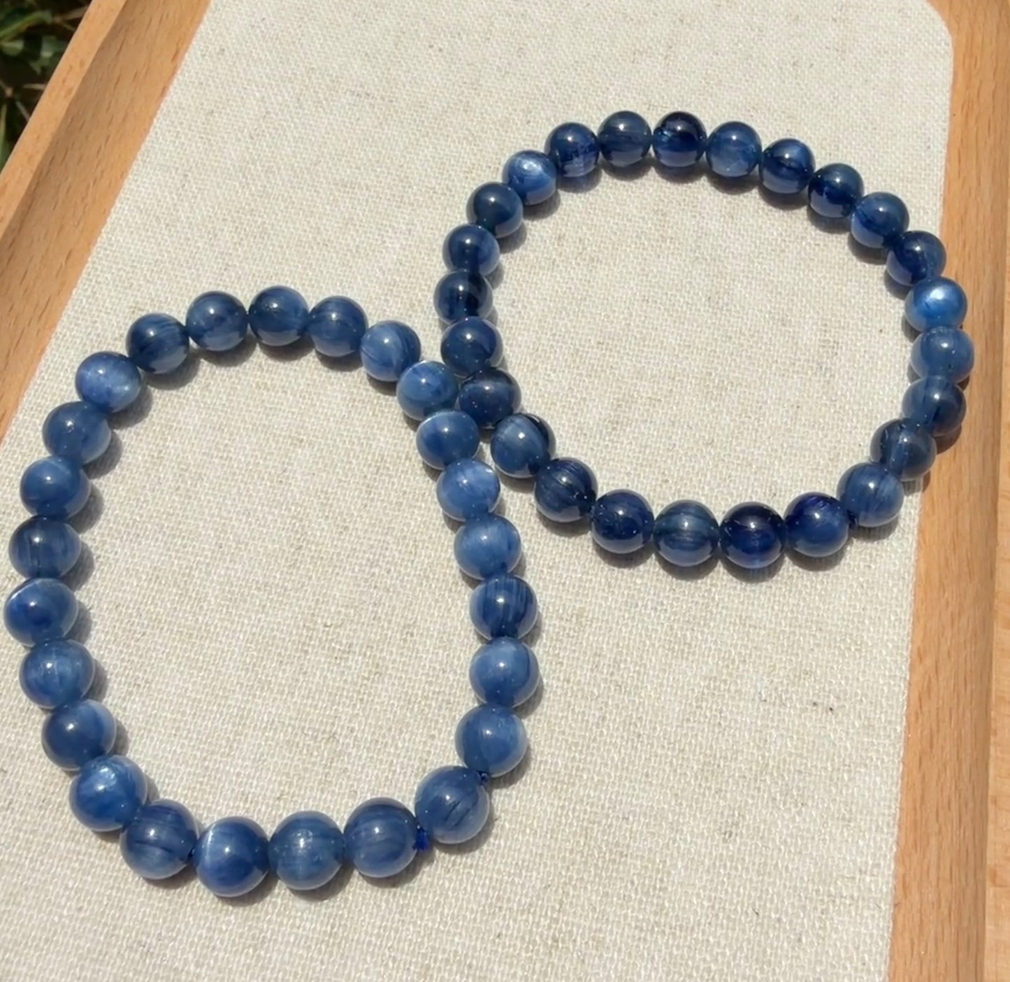 Kyanite bracelet 7mm plain