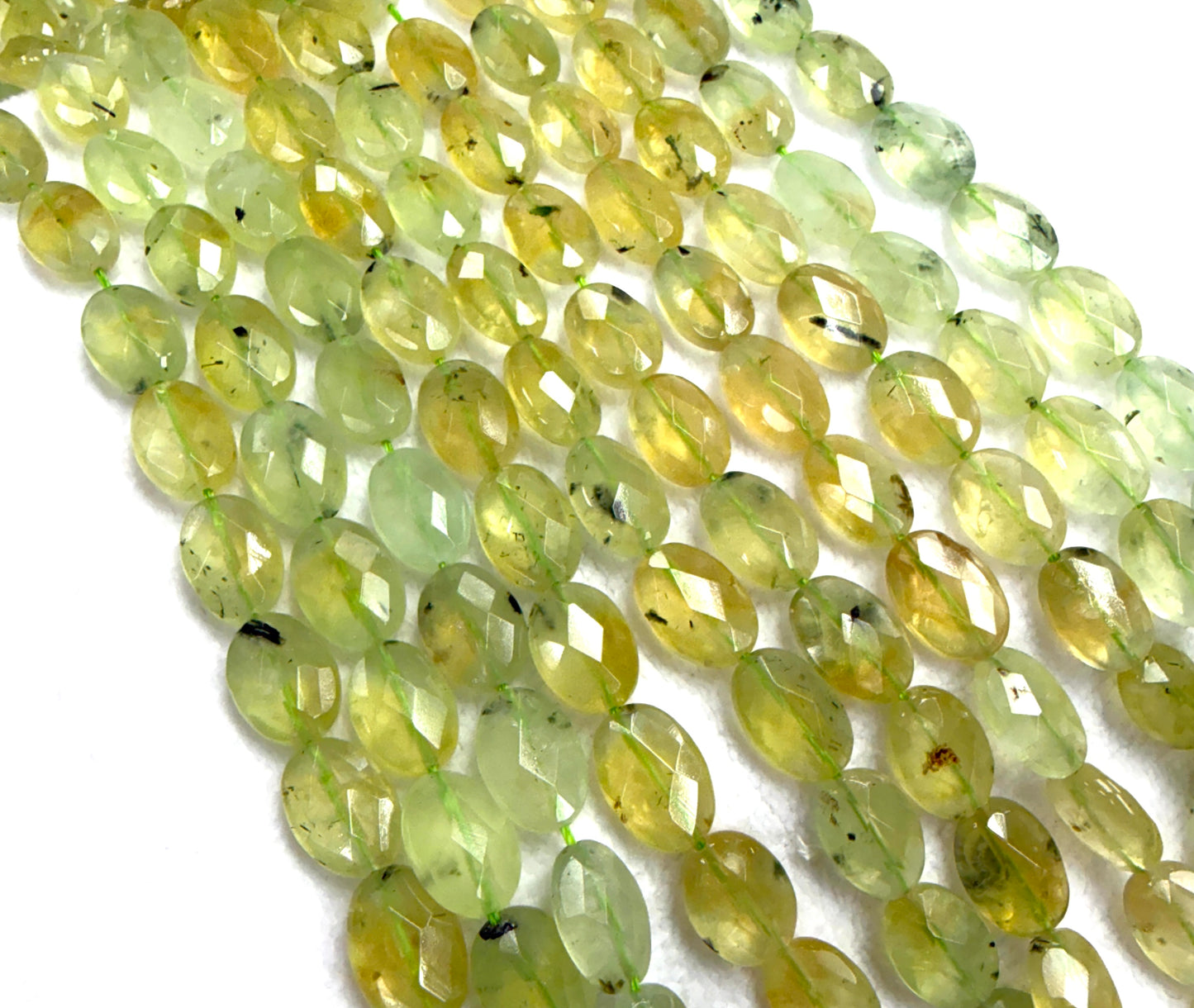 Prenite Oval 10x14 faceted