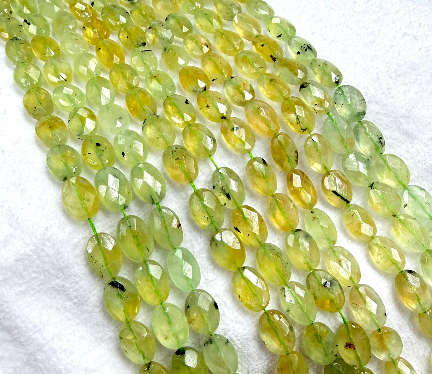 Prenite Oval 10x14 faceted