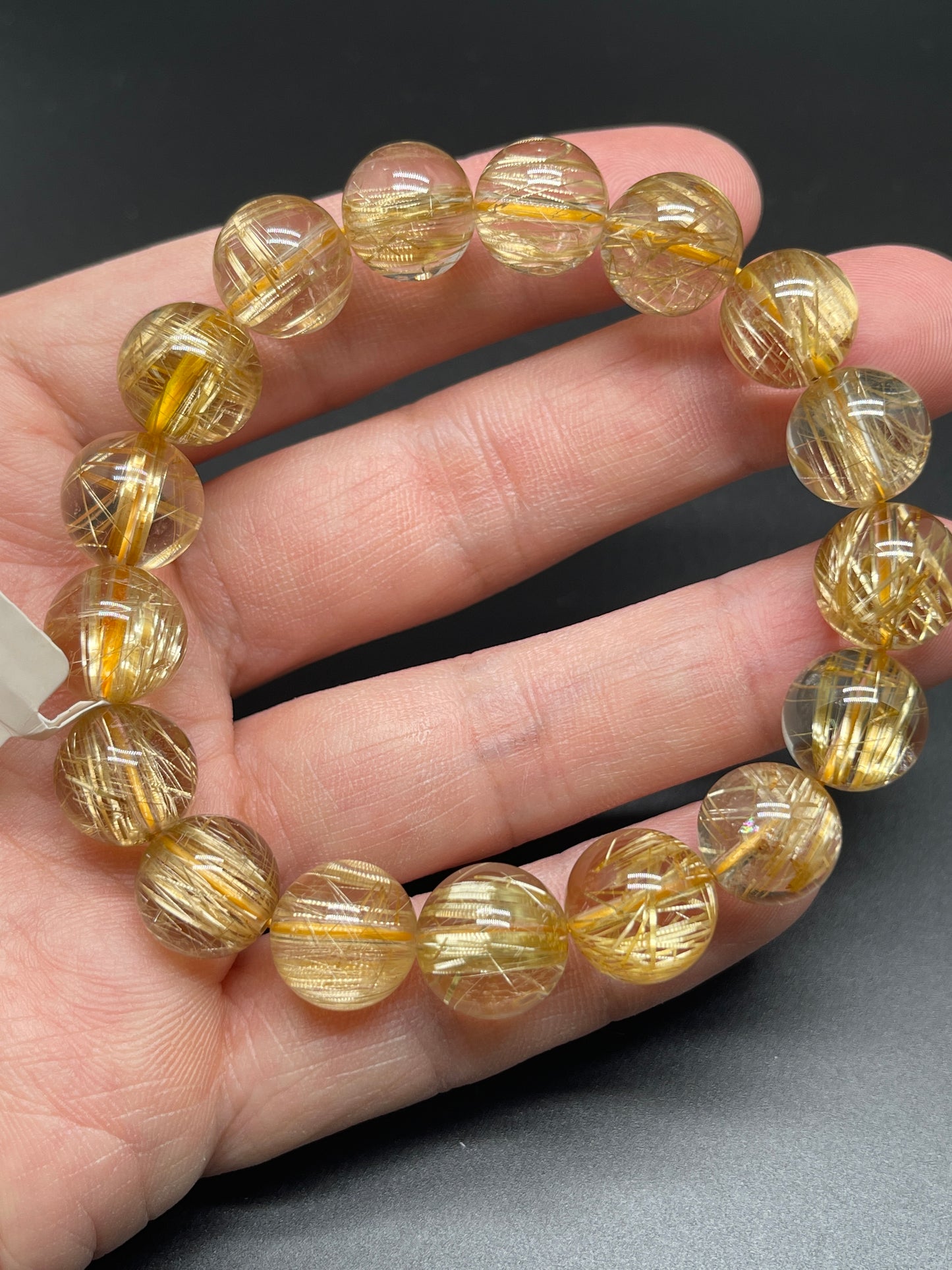 金髮晶AAA手鏈 Rutilated Quartz AAA bracelet 12mm