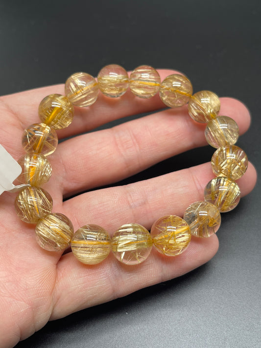 金髮晶AAA手鏈 Rutilated Quartz AAA bracelet 12mm